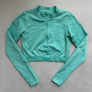 Bo+Tee Women's Teal Long Sleeve Top Size M